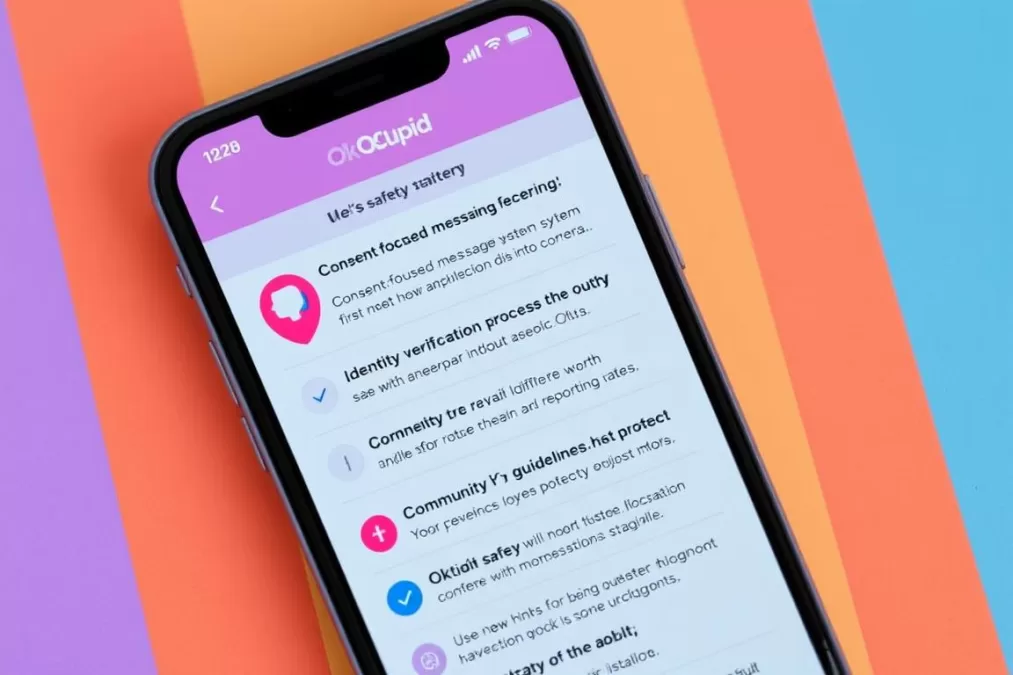OkCupid Ultra safety features showing consent-focused messaging and community guidelines in 2026