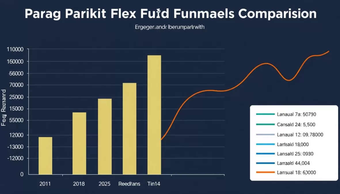 Performance comparison of Parag Parikh Flexi Cap Fund against benchmark indices for top 10 mutual funds to invest in 2026 for long term