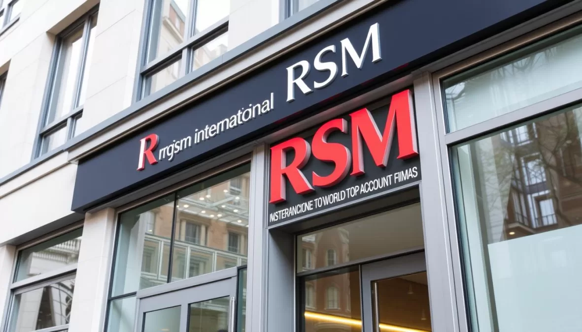 RSM International office representing one of the top accounting firms in the world