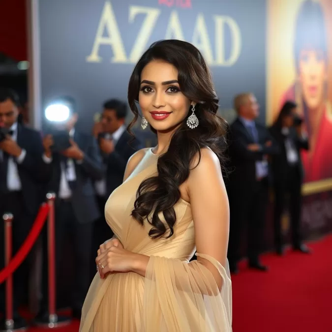 Rasha Thadani at the premiere of Azaad, representing the new generation of Bollywood talent