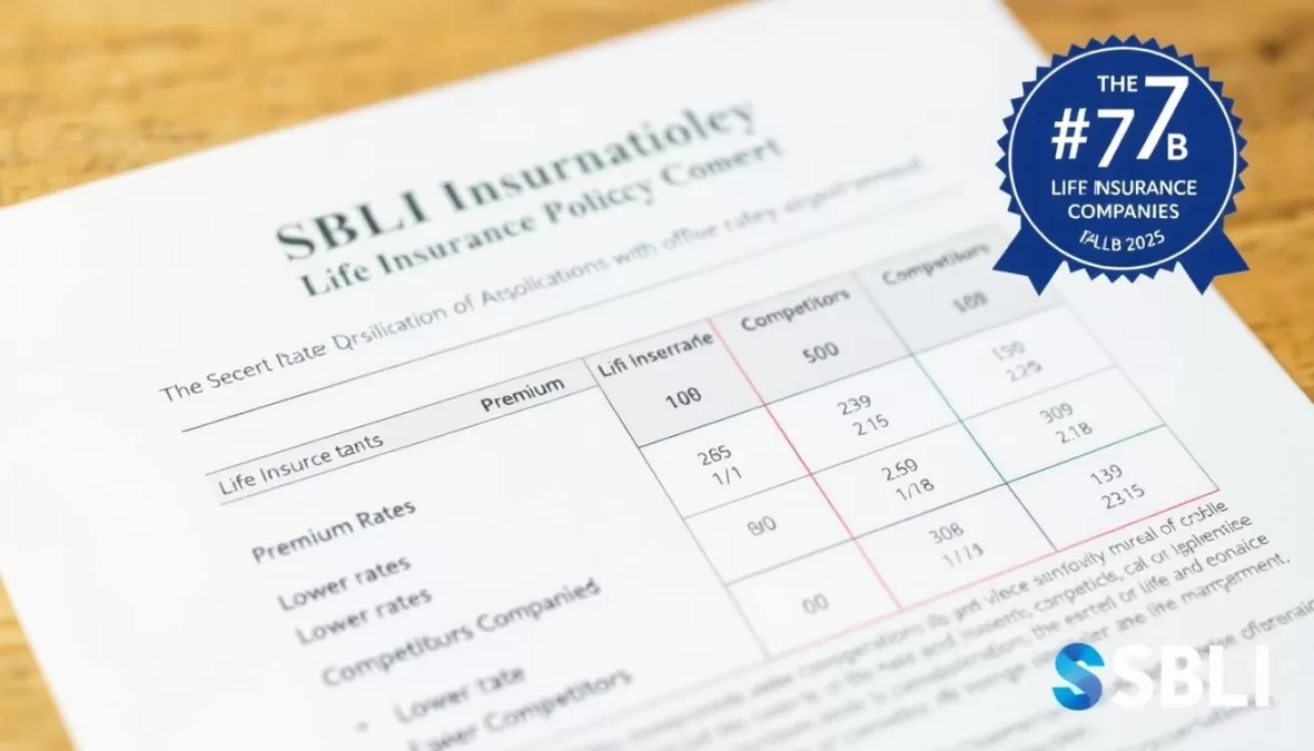 SBLI affordable life insurance policy with price comparison and top 10 life insurance companies in USA 2025 ranking