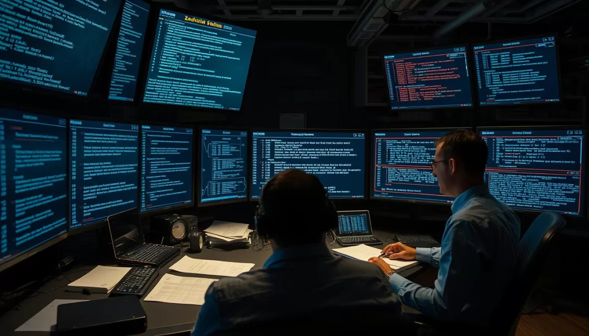 Scene from Cold Case: The Zodiac Ciphers showing cryptography analysis and AI technology