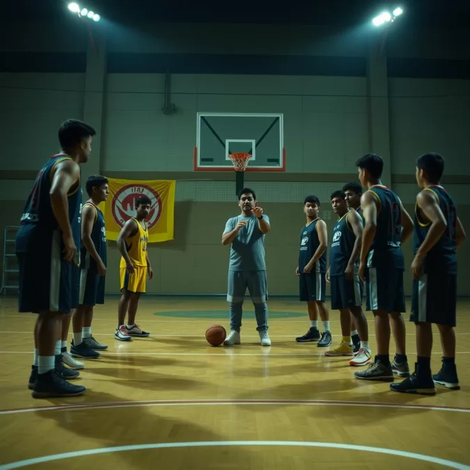 Sitaare Zameen Par scene with Aamir Khan coaching his basketball team