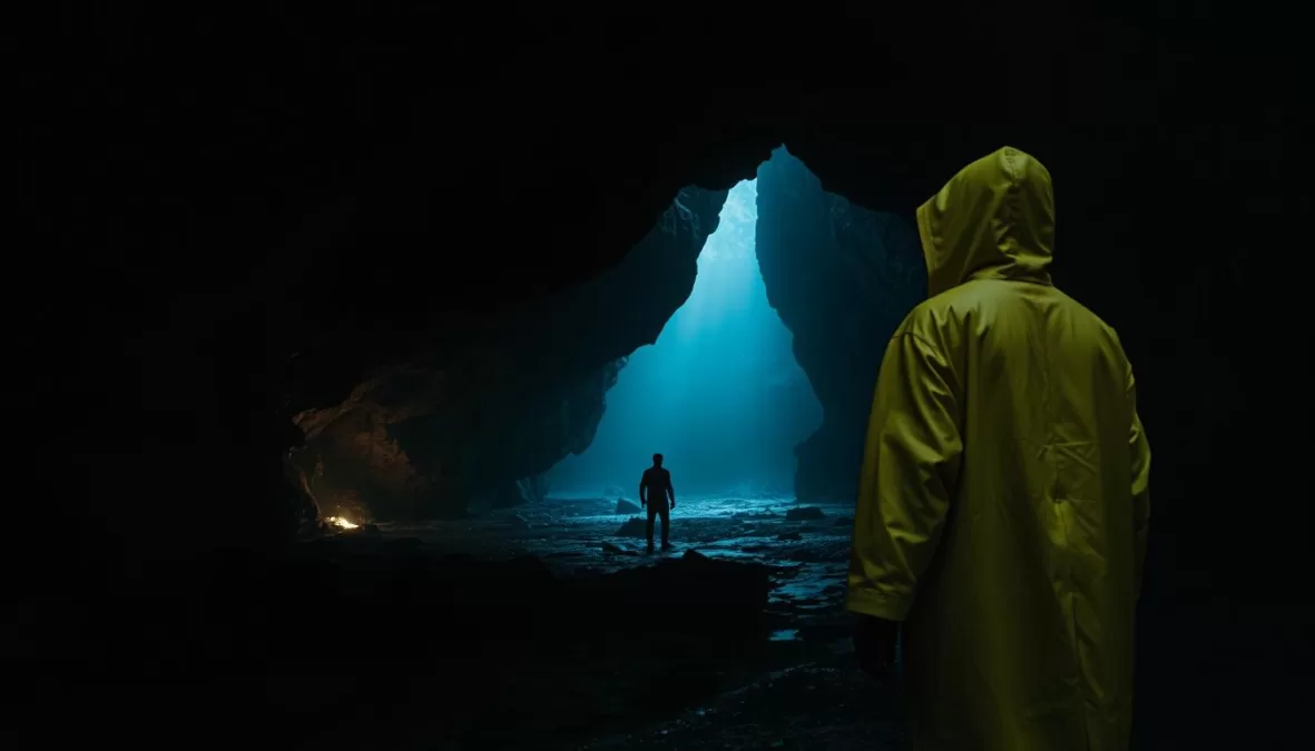 The mysterious town of Winden from Dark, showcasing the show's atmospheric cinematography, ranking among the top 10 Netflix series of all time