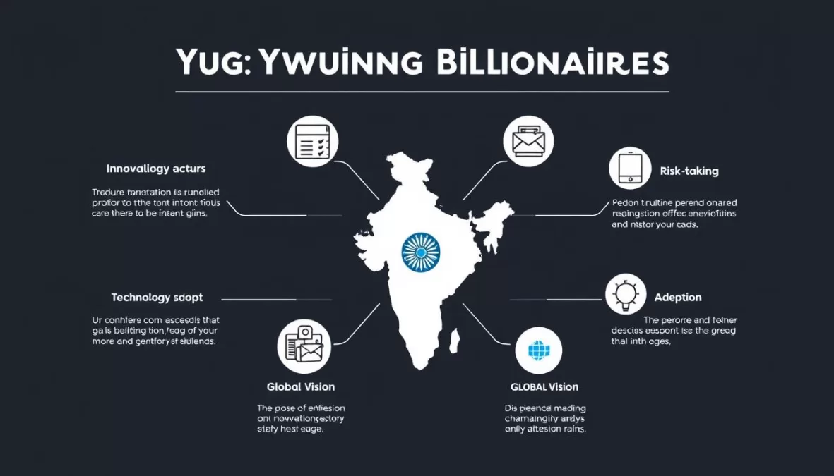 Visualization of key success factors shared by young Indian billionaires