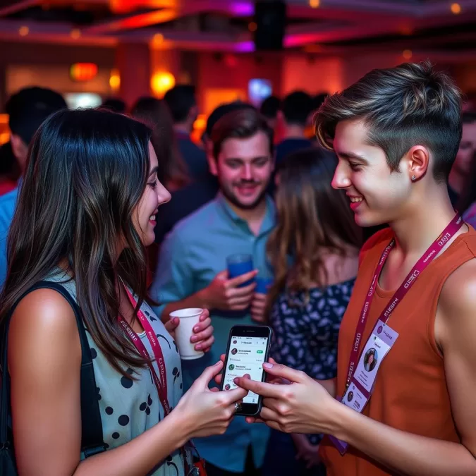 Young adults attending a Thursday Social event after matching on the app in 2026