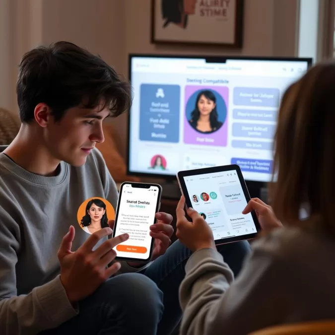 Young adults exploring value compatibility through Spark Match's interactive features in 2026