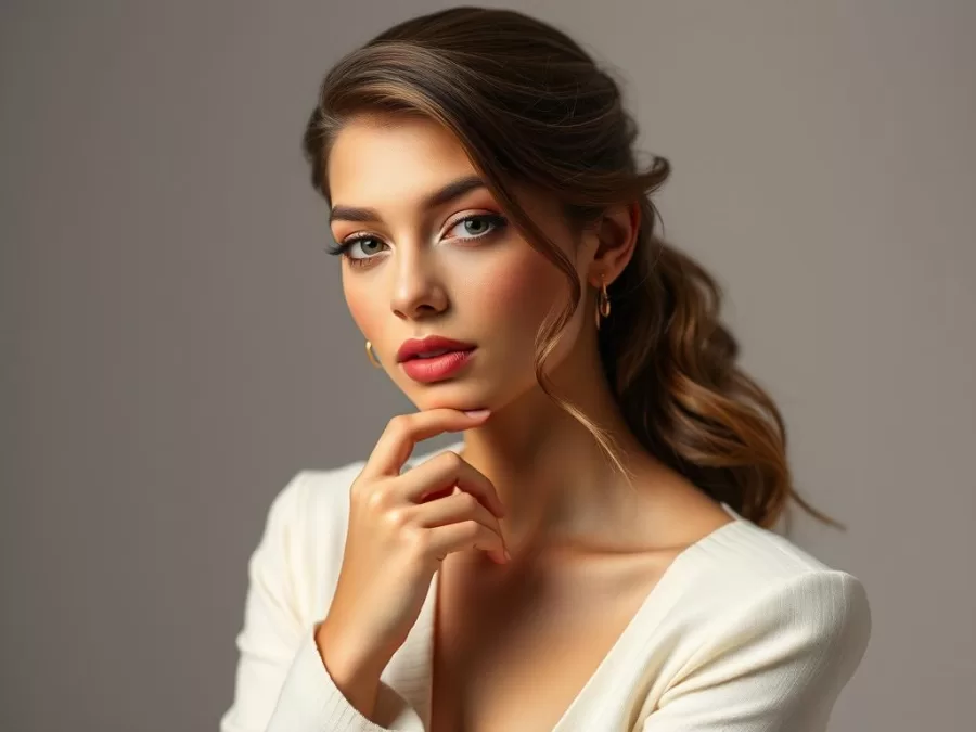 Zendaya in an elegant pose showcasing her natural beauty as one of the top 10 sexiest women in world