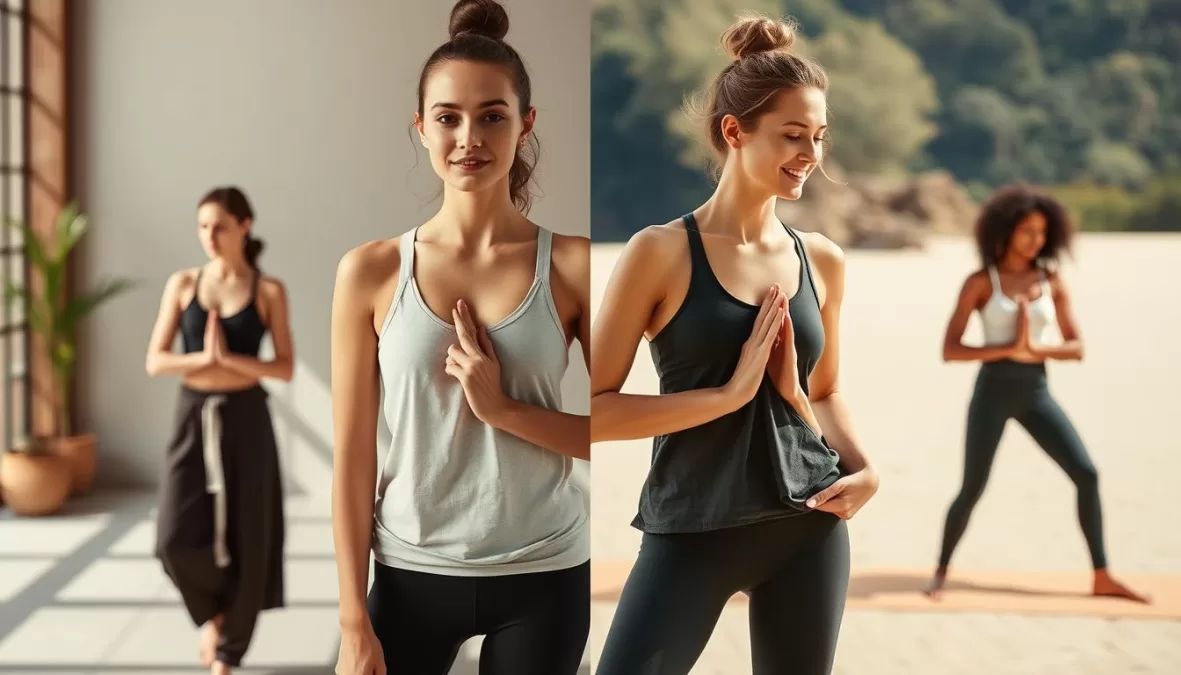 prAna's sustainable yoga clothing made from organic cotton and recycled materials, highlighting their eco-focus as one of the top 10 yoga brands in the world 2026