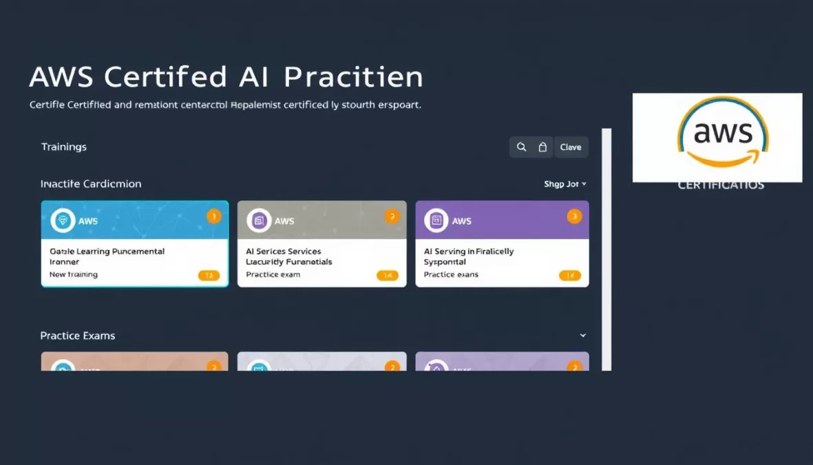 AWS Certified AI Practitioner certification exam preparation dashboard for beginners in 2026
