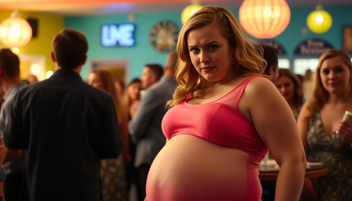 Amy Schumer wearing a fake pregnancy belly in Netflix movies 2025 comedy Kinda Pregnant