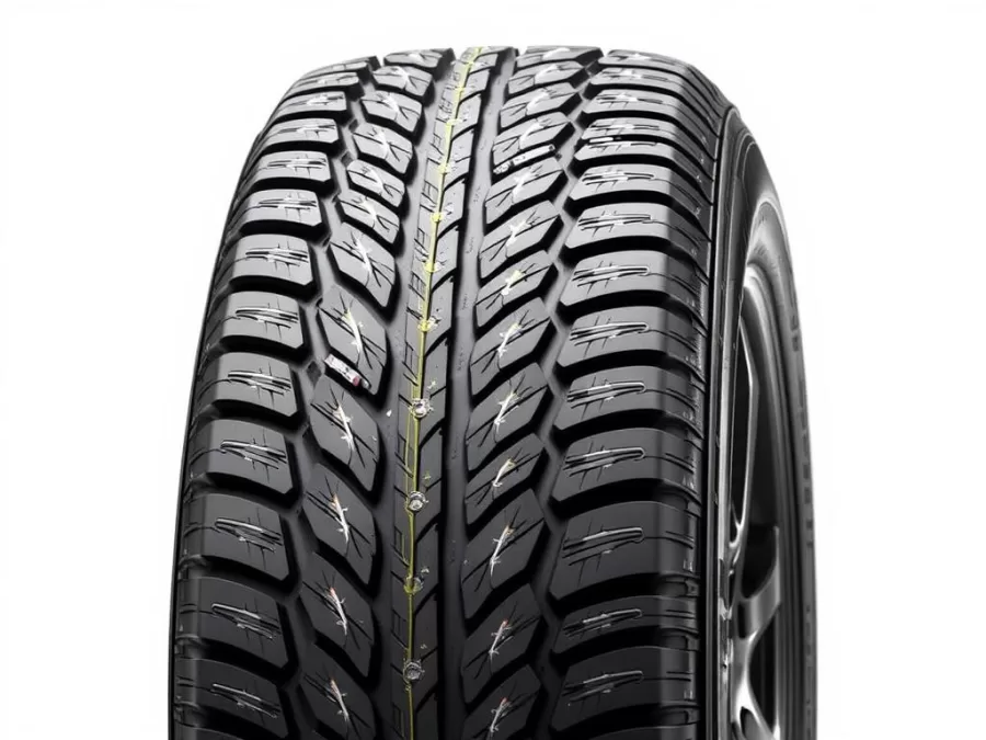 Bridgestone Blizzak WS90 winter tire with multicell compound visible in tread pattern