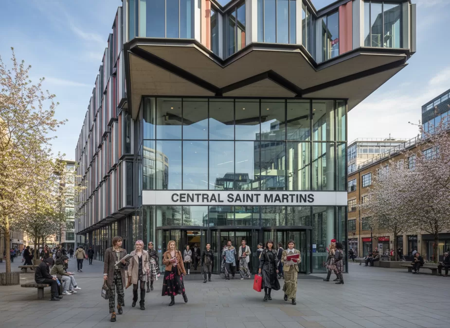 Central Saint Martins building exterior in London, one of the top fashion designing colleges in world