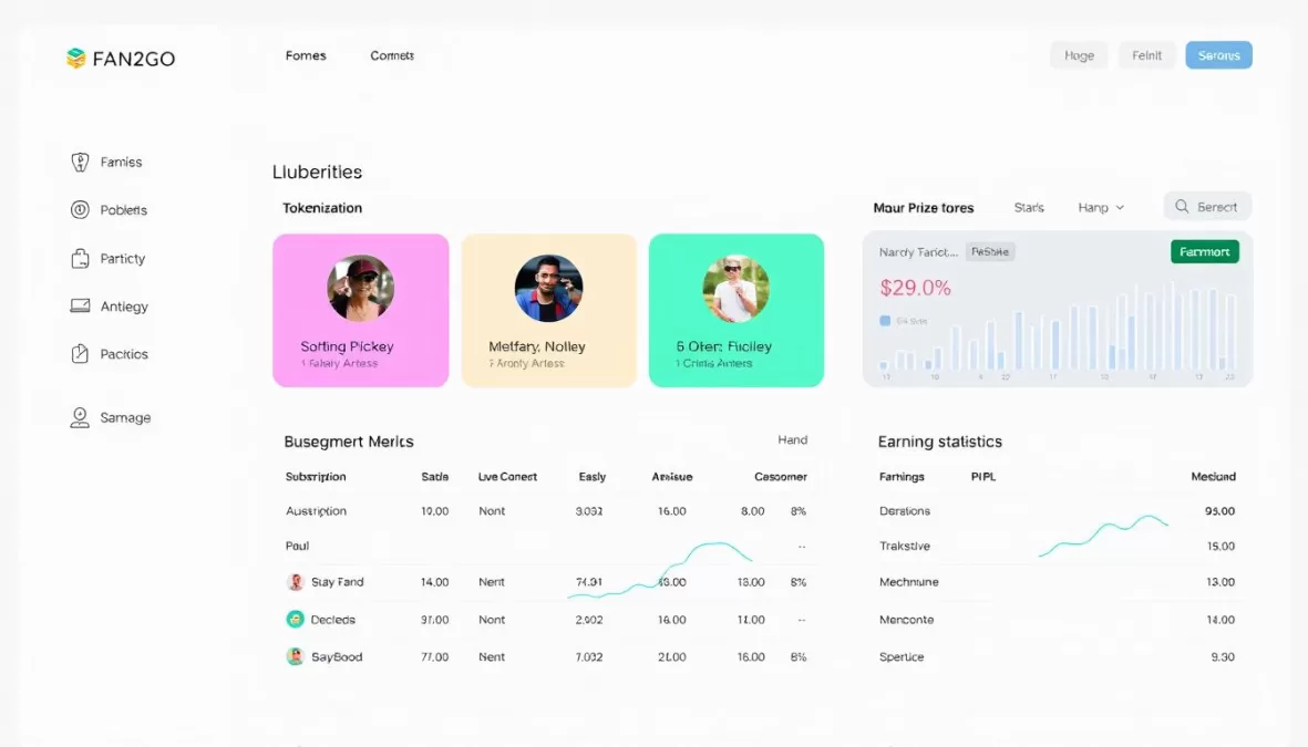 Fan2Go platform interface showing AI image monetization features