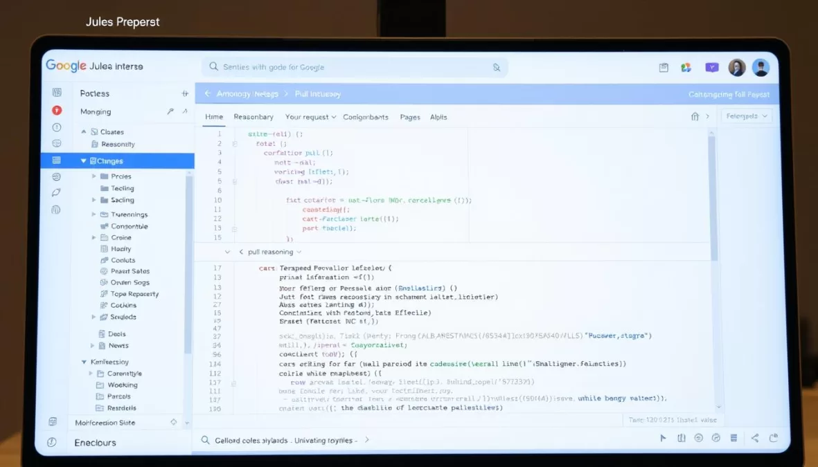 Google Jules autonomous AI coding agent showing GitHub integration for top 10 best AI for coding in 2025