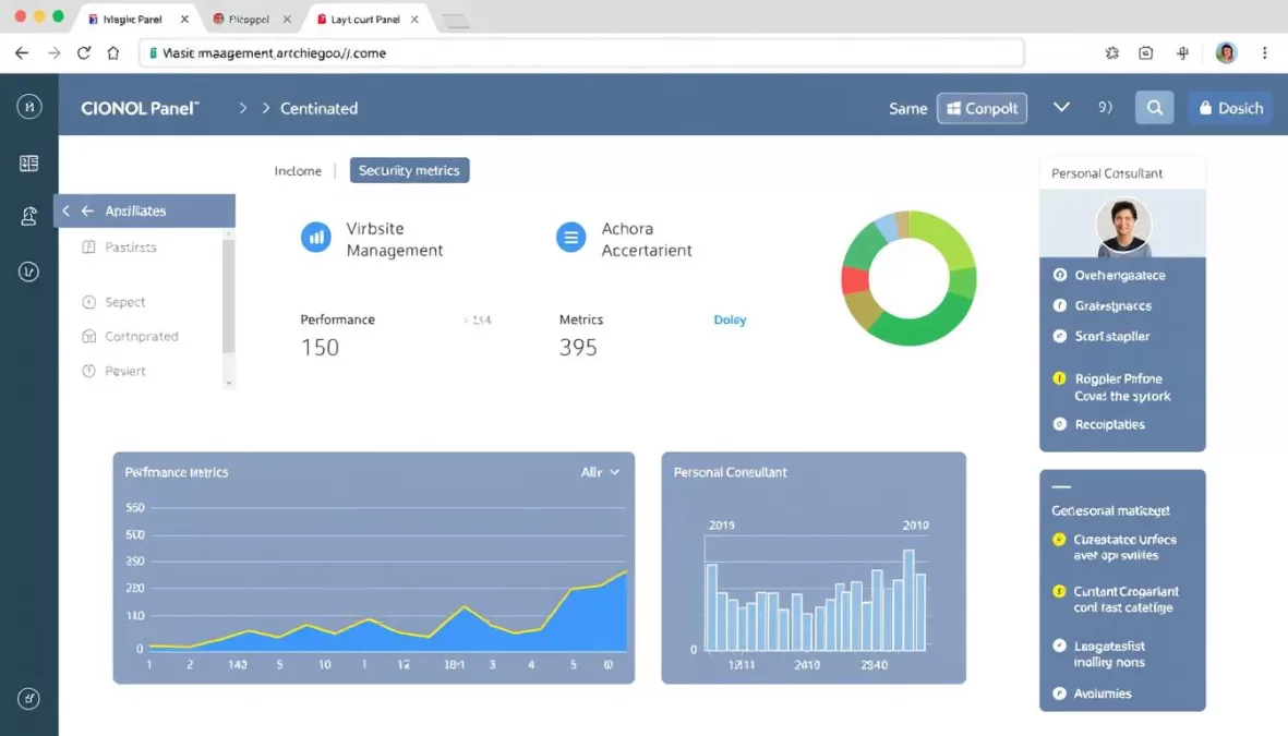 IONOS control panel showing website management and personalized support features for top 10 web hosting reviews 2025