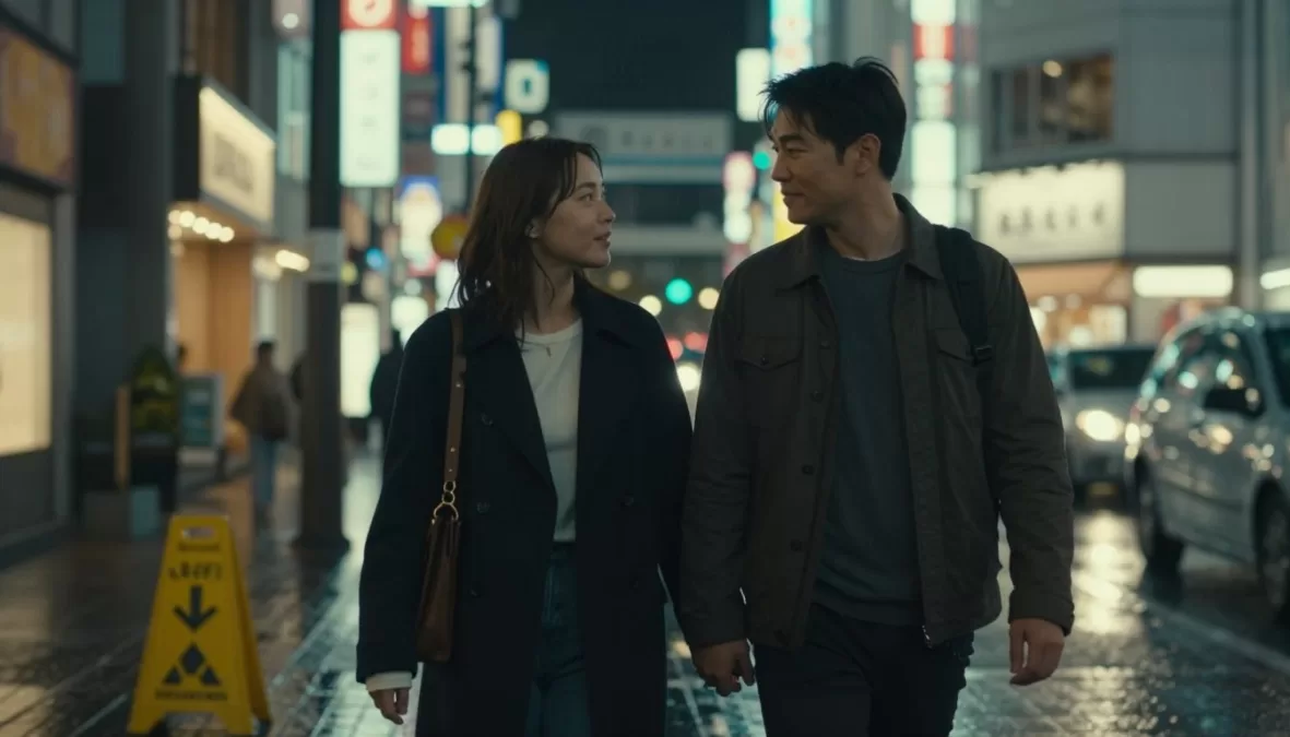 Lost in Translation romantic drama showing couple in Tokyo