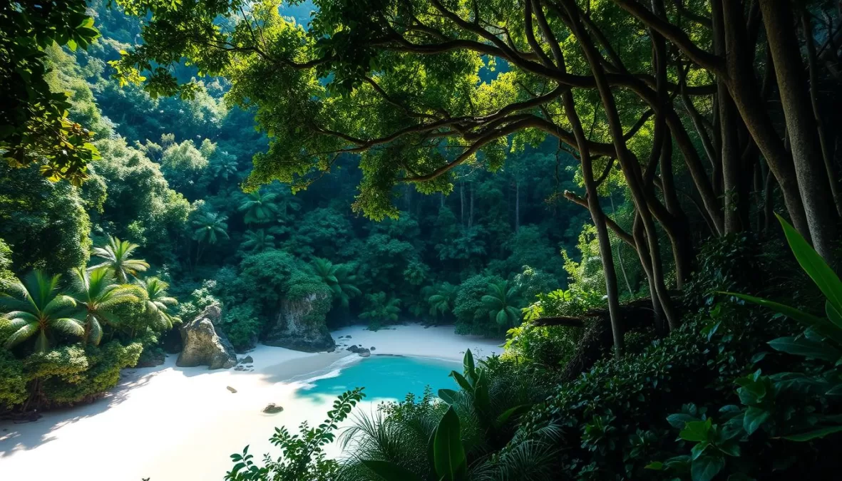 Lush canopy of the ancient Daintree Rainforest, one of the top 10 Australia tourist attractions