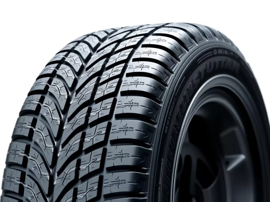 Nokian Hakkapeliitta R5 winter tire with visible tread pattern showing snow grip technology