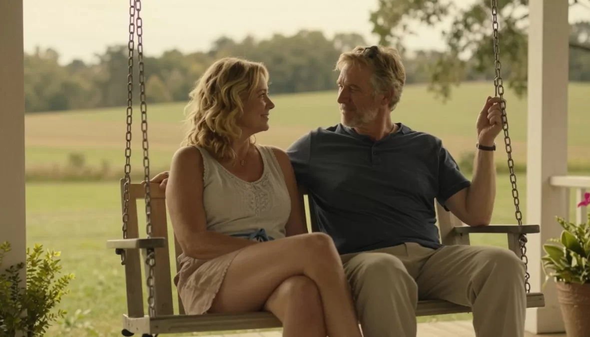 Our Souls at Night drama showing mature couple finding love