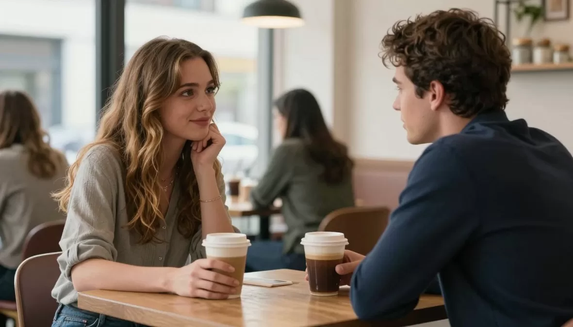 The Perfect Match romantic comedy scene showing main characters' first encounter