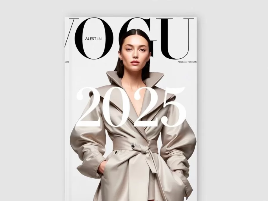 Vogue magazine cover 2025 featuring high fashion editorial