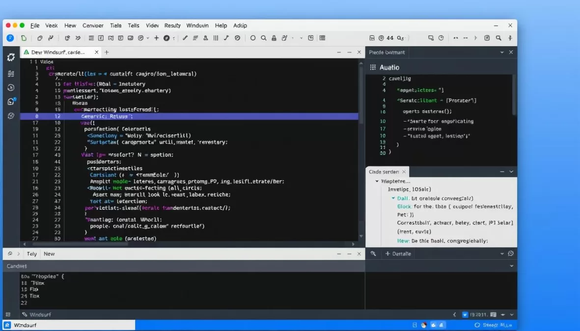 Windsurf agentic IDE showing Cascade feature for top 10 best AI for coding in 2025