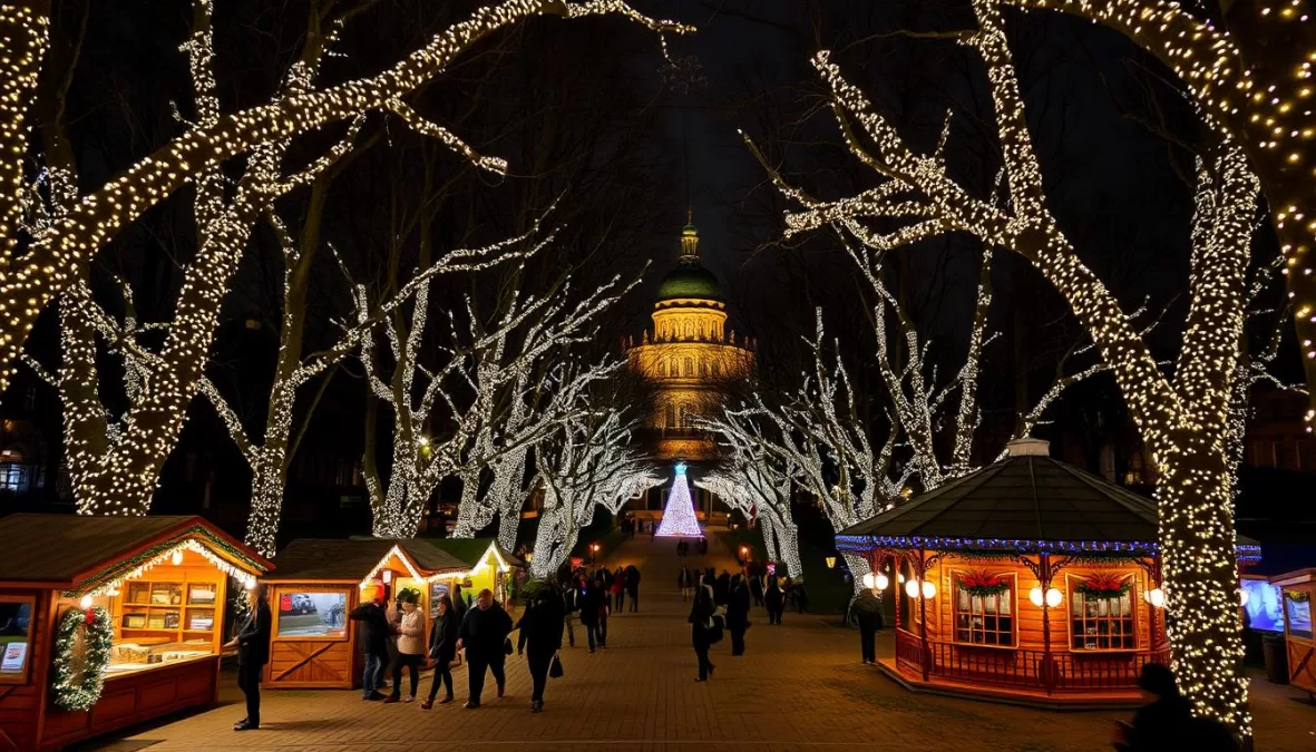 Zagreb's Advent festival with illuminated Zrinjevac Park and festive installations, top 10 christmas markets in europe 2025