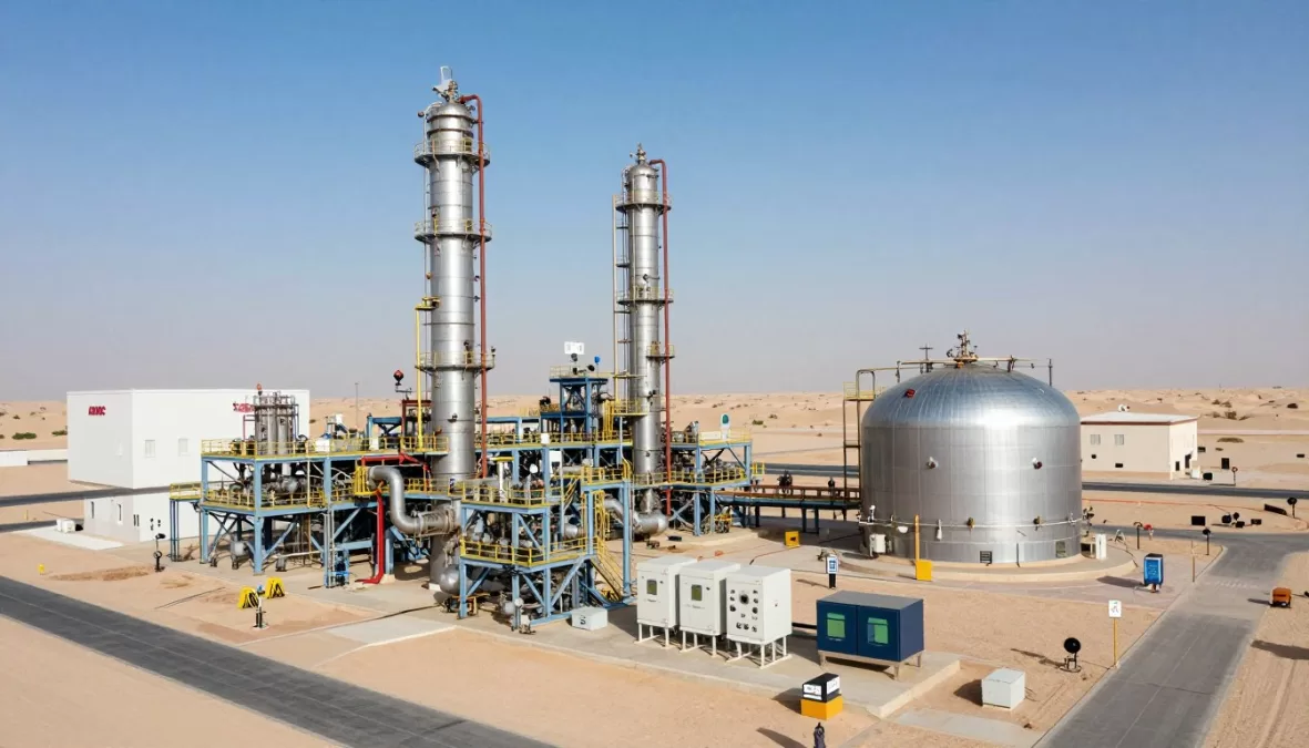 ADNOC's modern oil processing facility in Abu Dhabi, showing the UAE's advanced oil infrastructure among top oil producing countries in 2026