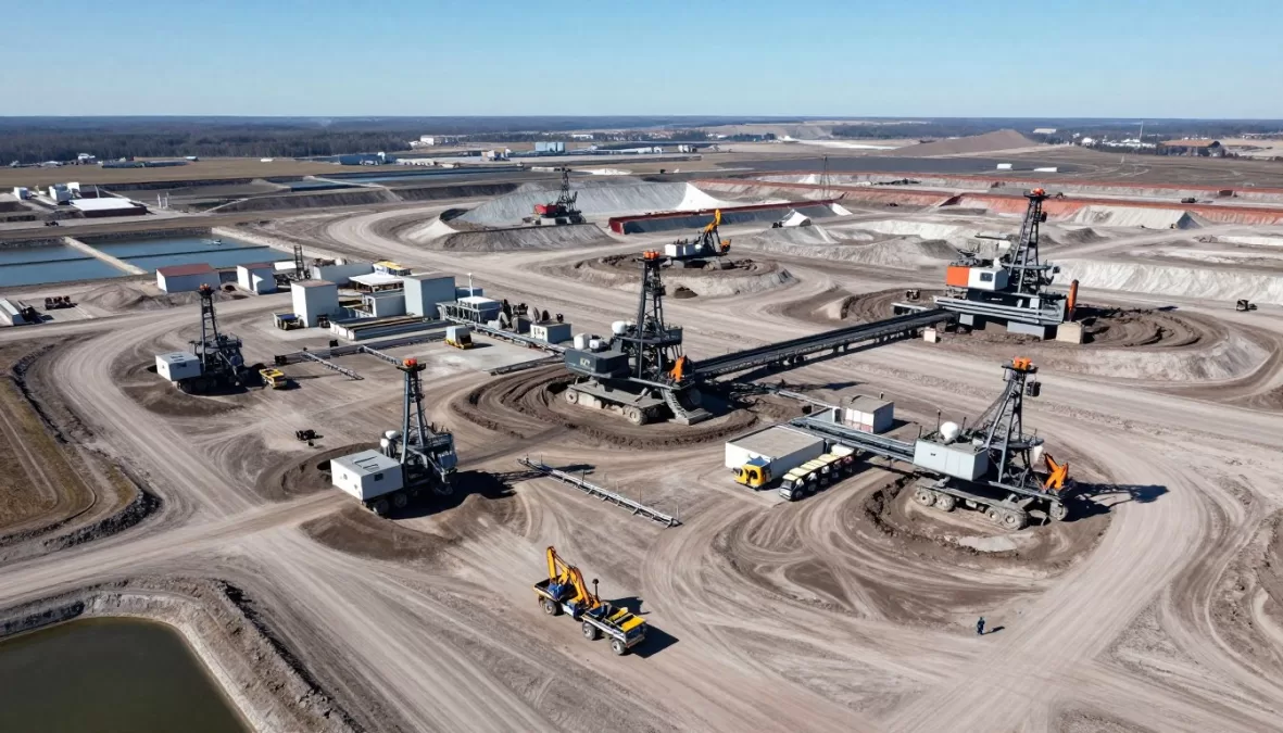 Alberta oil sands mining operation in Canada
