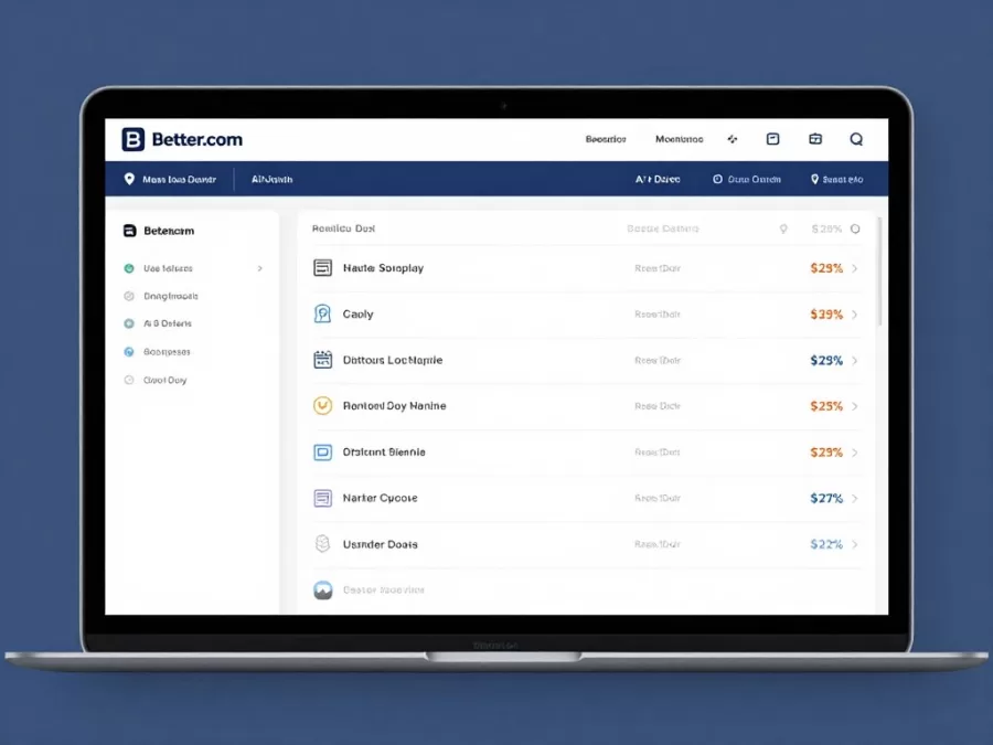 Better.com's 2026 refinance platform with AI-driven rate comparison tools