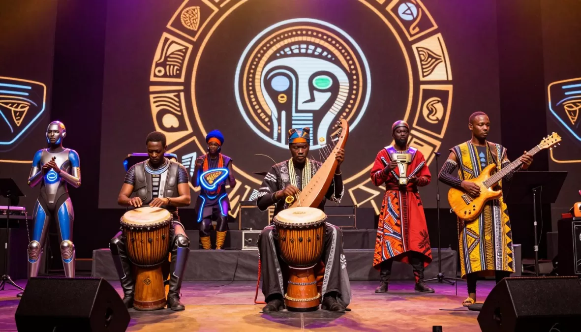 Cosmic Griots blending traditional African instruments with futuristic production techniques