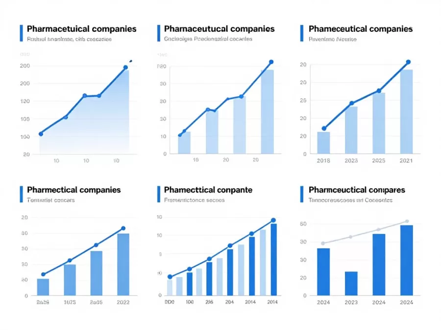 Data analysis visualization showing methodology for ranking top 10 pharmaceutical companies in world 2026