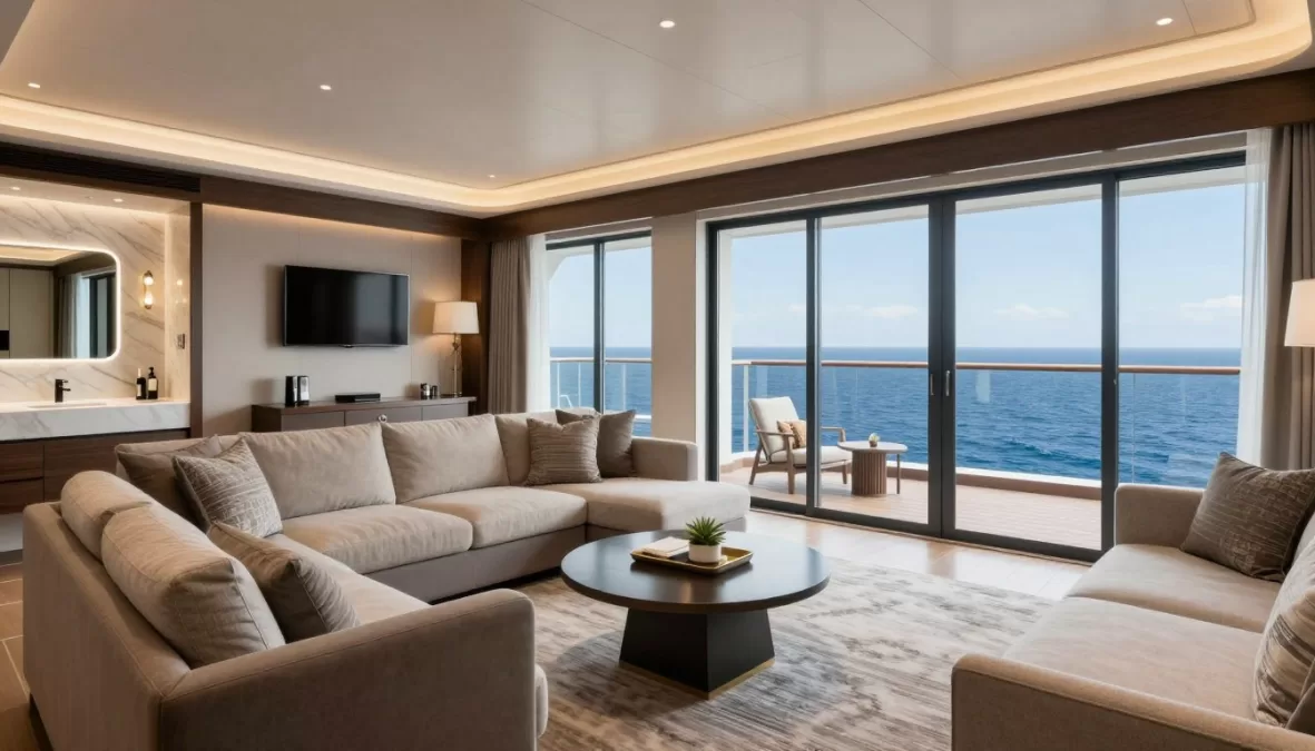 Explora Journeys' Ocean Terrace Suite with private veranda