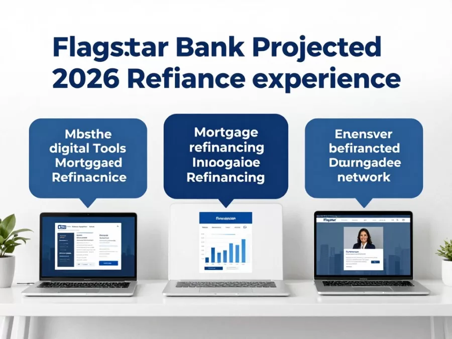 Flagstar Bank's hybrid digital-branch refinance experience for 2026