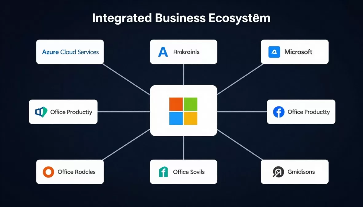 Microsoft's integrated cloud and AI services ecosystem, positioning it among the most valuable companies in the world 2026