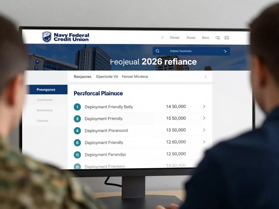 Navy Federal Credit Union's specialized military refinance options for 2026