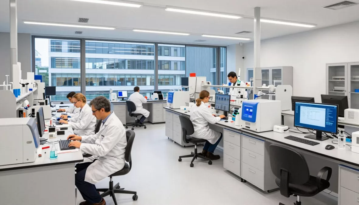 Novartis campus in Basel with researchers working on cardiovascular treatments