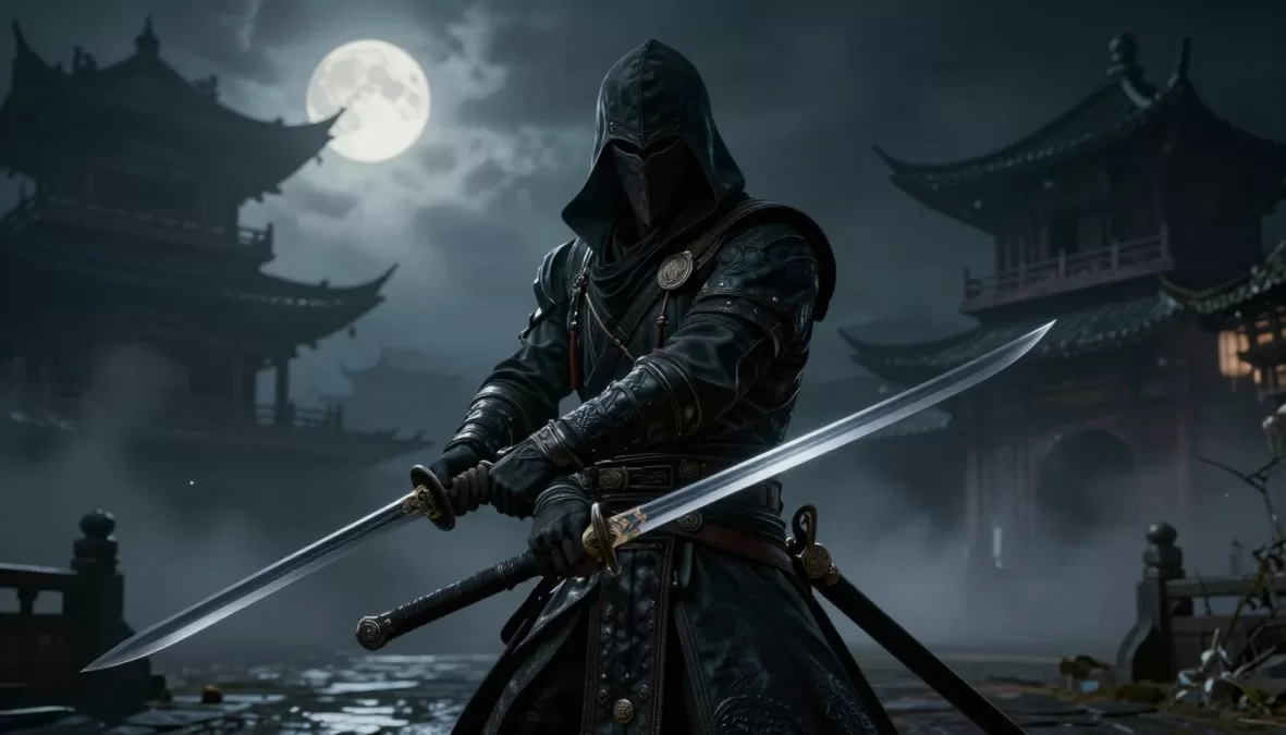 Phantom Blade Zero combat scene showing a warrior in ancient Chinese setting