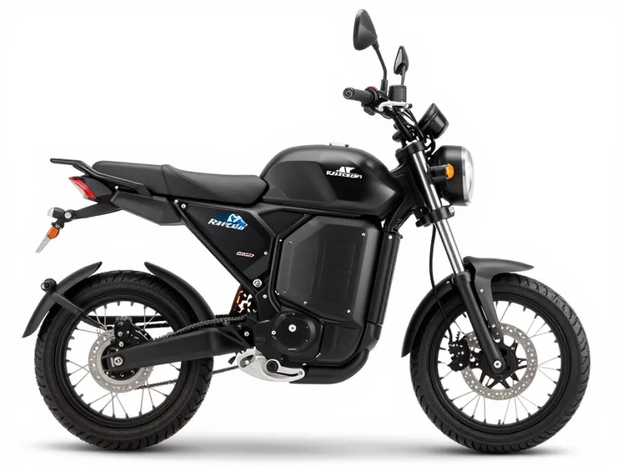 Revolt RV400 electric bike in black color