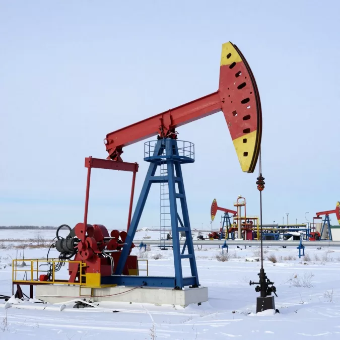 Russian oil production facility in Western Siberia