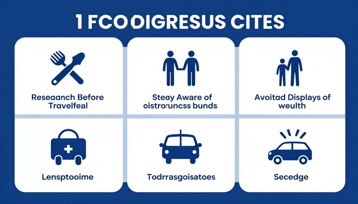 Safety precautions for travelers in dangerous cities