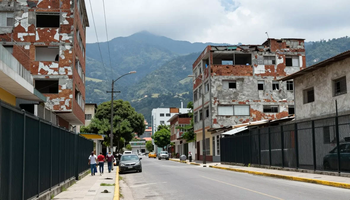 Street scene in Caracas, Venezuela - one of the most dangerous cities in the world 2026