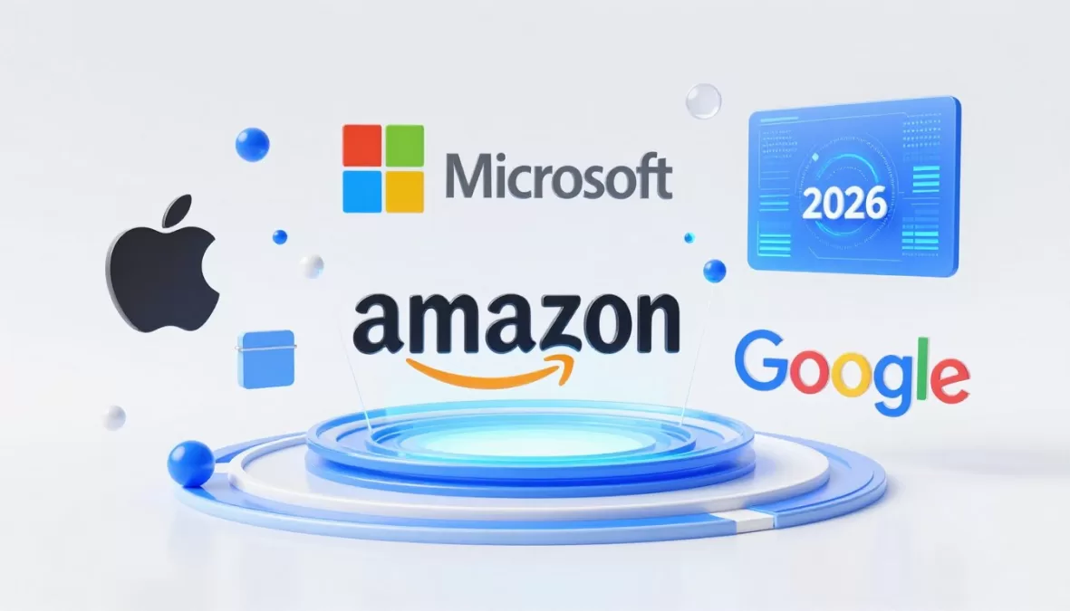 Visual representation of top 10 brands in the world 2026 showing logos of projected leading companies