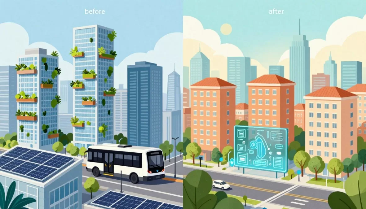 Visualization of innovative urban solutions being implemented in megacities around the world