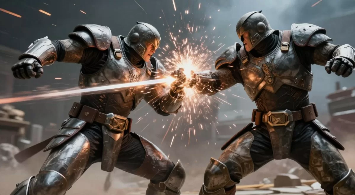 Crimson Desert one-on-one duel combat sequence