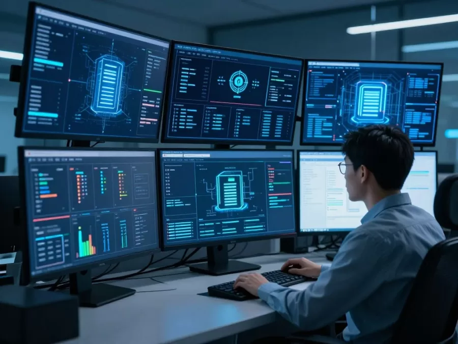 Cybersecurity professional monitoring networks for most in-demand bachelor's degrees 2026