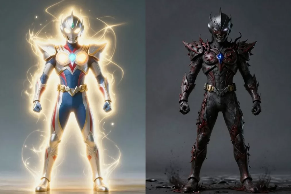 Fable character showing physical transformation based on choices