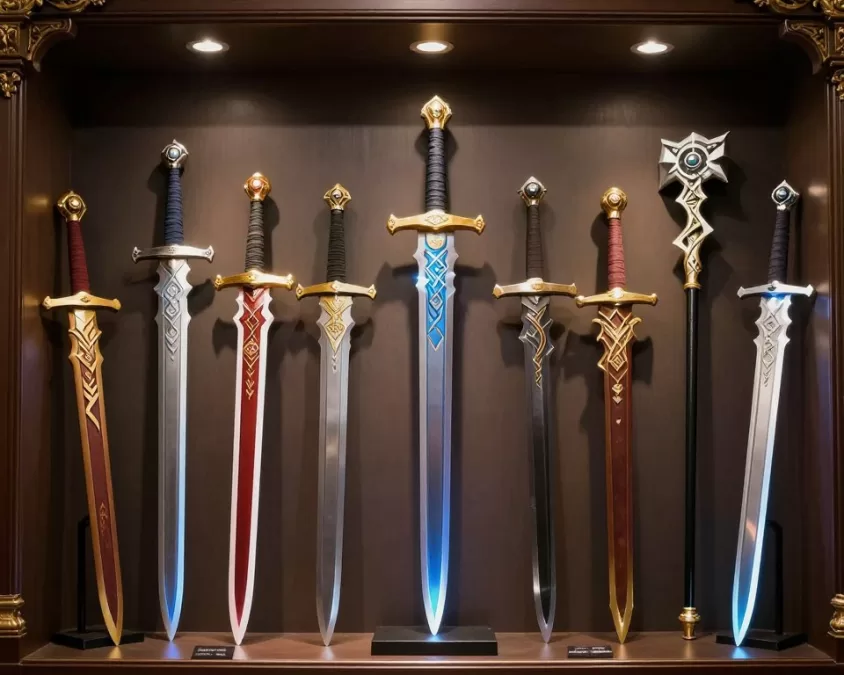 Fable legendary weapon collection display