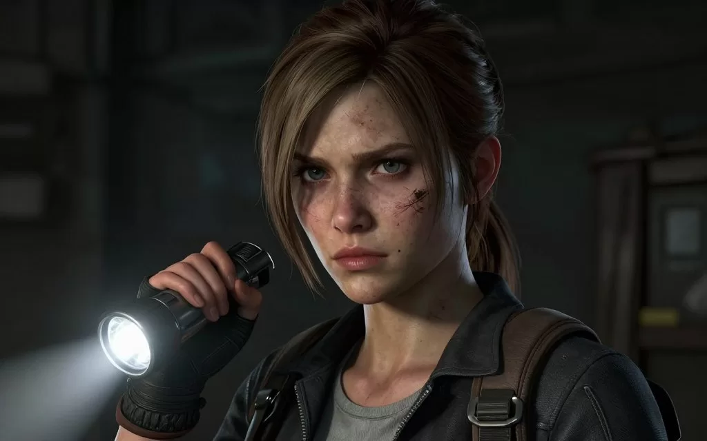 Grace Ashcroft character close-up in Resident Evil Requiem